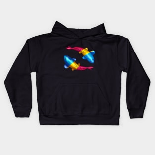 Pansexual LGBTQ Koi Fish Kids Hoodie